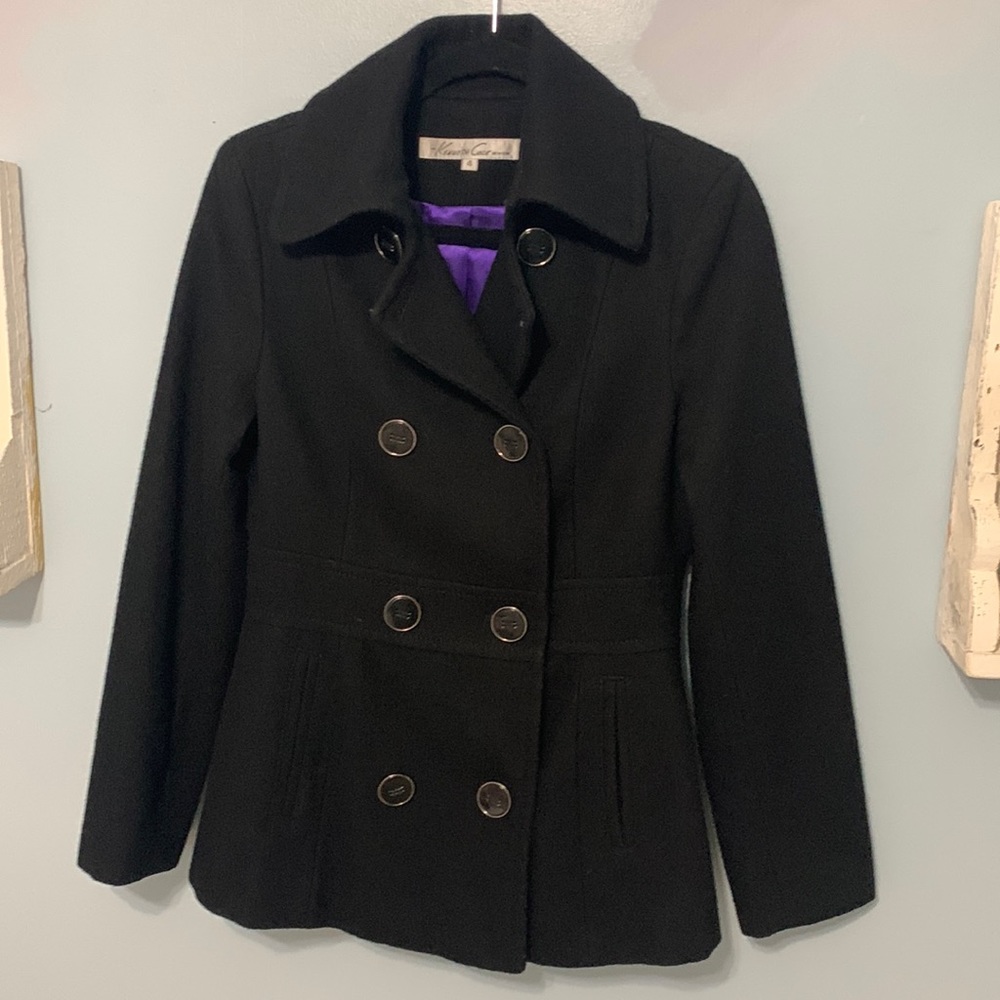 Kenneth Cole Double Breasted Wool Peacoat